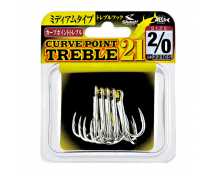 Крючок тройной Shout Curve Point Treble 21 221CS #2/0