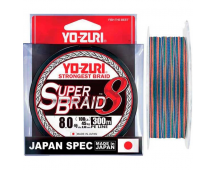 Шнур плетёный Yo-Zuri SUPER Braid X8 #6 (300м ) Multicolor
