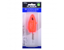 Джиг головка Fladen Big Screw Head Jig 200гр (Red)