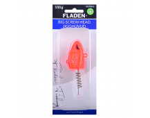 Джиг головка Fladen Big Screw Head Jig 100гр (Red)