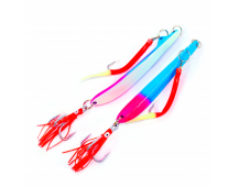 Пилькер Bottom Strike BiColor Pilk 400гр (Fl.Blue-FI.Pink/Glow)